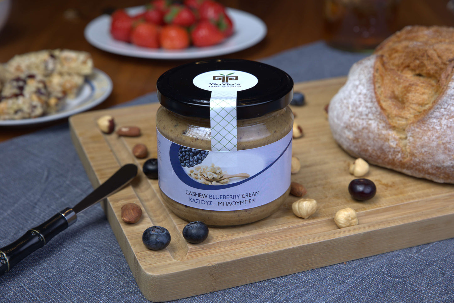 Cashew Blaubeeren Creme